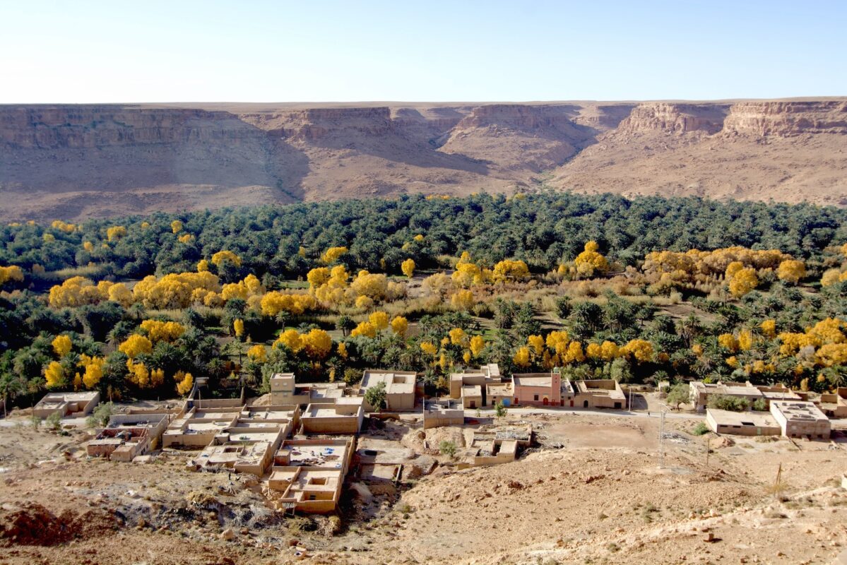 Mountain valleys in Morocco